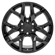 Cargar imagen en el visor de la galería, 22" Replica Wheel fits Chevrolet Suburban 1500 - CV66 Black 22x9