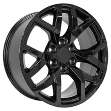 Cargar imagen en el visor de la galería, 22" Replica Wheel fits Chevrolet Suburban 1500 - CV66 Black 22x9