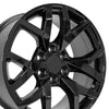 22" Replica Wheel fits Chevrolet Suburban 1500 - CV66 Black 22x9