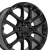 22" Replica Wheel fits Chevrolet Suburban 1500 - CV67 Black 22x9