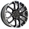 22" Replica Wheel fits Chevrolet Suburban 1500 - CV67 Black Machined 22x9