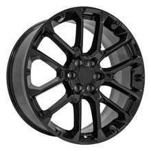 Cargar imagen en el visor de la galería, 24" Replica Wheel fits Chevrolet Suburban 1500 - CV67 Black 24x10