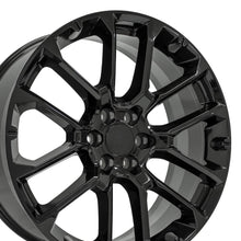 Cargar imagen en el visor de la galería, 24" Replica Wheel fits Chevrolet Suburban 1500 - CV67 Black 24x10