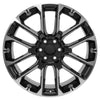 24" Replica Wheel fits Chevrolet Suburban 1500 - CV67 Black Machined 24x10