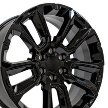 Load image into Gallery viewer, 22" Replica Wheel fits Chevrolet Suburban 1500 - CV68 Black 22x9
