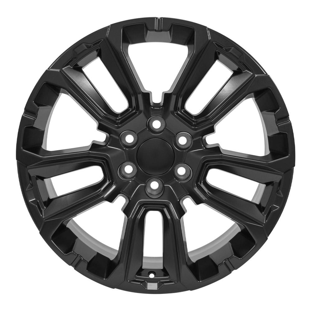 22" Replica Wheel fits Chevrolet Suburban 1500 - CV68 Satin Black 22x9