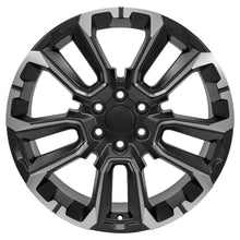 Load image into Gallery viewer, 22" Replica Wheel fits Chevrolet Suburban 1500 - CV68 Milled Edge Satin Black 22x9