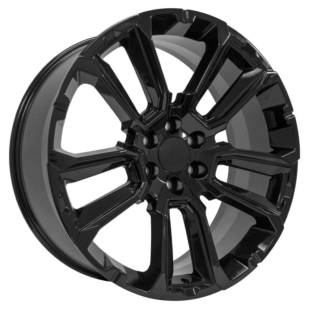 24" Replica Wheel fits Chevrolet Suburban 1500 - CV68 Black 24x10