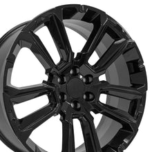 Load image into Gallery viewer, 24" Replica Wheel fits Chevrolet Suburban 1500 - CV68 Black 24x10