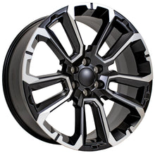 Load image into Gallery viewer, 24" Replica Wheel fits Chevrolet Suburban 1500 - CV68 Milled Edge Satin Black 24x10