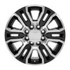 20" Replica Wheel fits GMC Sierra 2500 3500 HD Denali - CV70B Black Machined 20x8.5