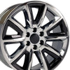 20" Replica Wheel CV73 Fits Chevrolet Tahoe Rim 20x8.5 Chrome w/Black Wheel