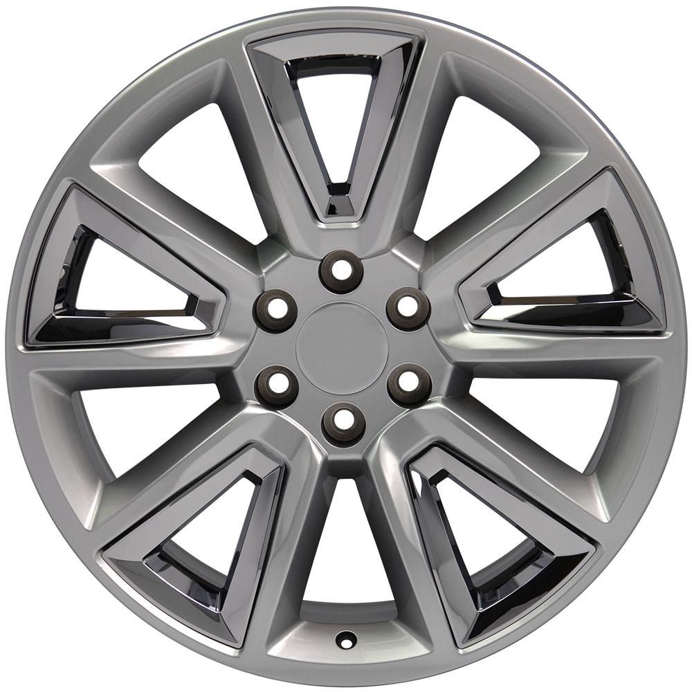 20" Replica Wheel CV73 Fits Chevrolet Tahoe Rim 20x8.5 Hyper Wheel
