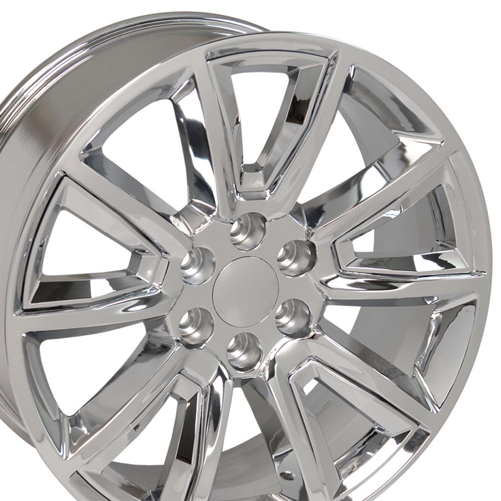 20" Replica Wheel CV73 Fits Chevrolet Tahoe Rim 20x8.5 Chrome Wheel