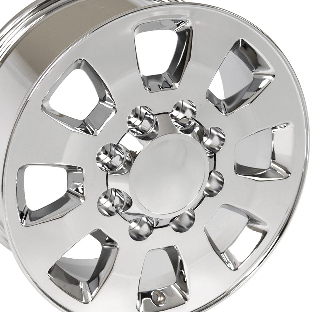 18" Replica Wheel CV75B Fits GMC Sierra Rim 18x8 Chrome Wheel