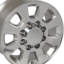 Cargar imagen en el visor de la galería, 18" Replica Wheel fits GMC Sierra - CV75B Polished 18x8