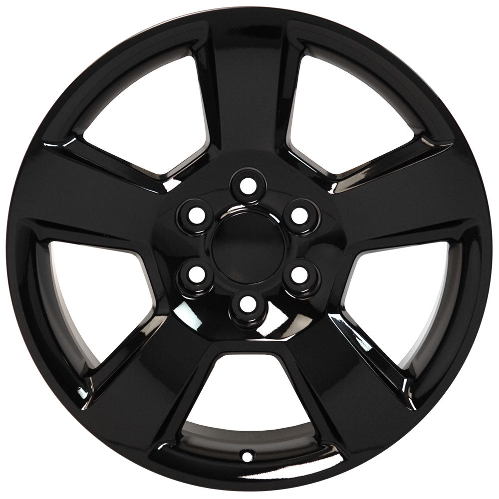 20" Replica Wheel CV76 Fits Chevrolet Tahoe Rim 20x9 Black Wheel