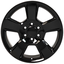 Cargar imagen en el visor de la galería, 20" Replica Wheel CV76 Fits Chevrolet Tahoe Rim 20x9 Black Wheel
