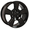 20" Replica Wheel CV76 Fits Chevrolet Tahoe Rim 20x9 Black Wheel