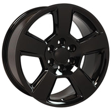 Cargar imagen en el visor de la galería, 20" Replica Wheel CV76 Fits Chevrolet Tahoe Rim 20x9 Black Wheel