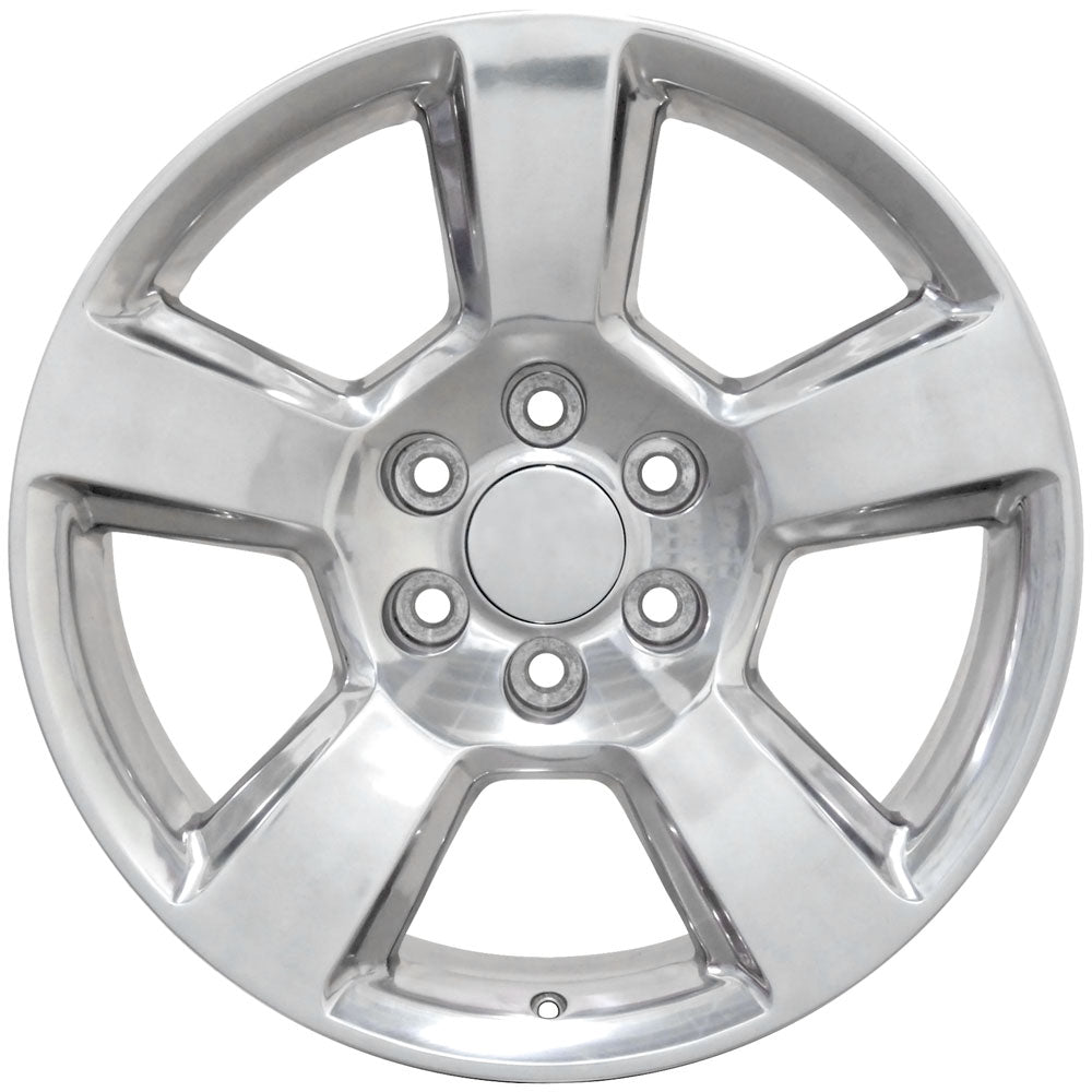 20" Replica Wheel CV76 Fits Chevrolet Tahoe Rim 20x9 Polished Wheel