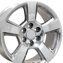 Cargar imagen en el visor de la galería, 20" Replica Wheel CV76 Fits Chevrolet Tahoe Rim 20x9 Polished Wheel