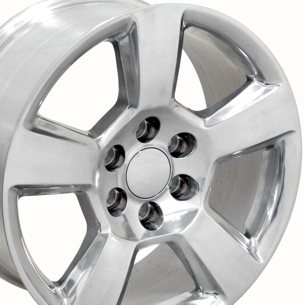 20" Replica Wheel CV76 Fits Chevrolet Tahoe Rim 20x9 Polished Wheel