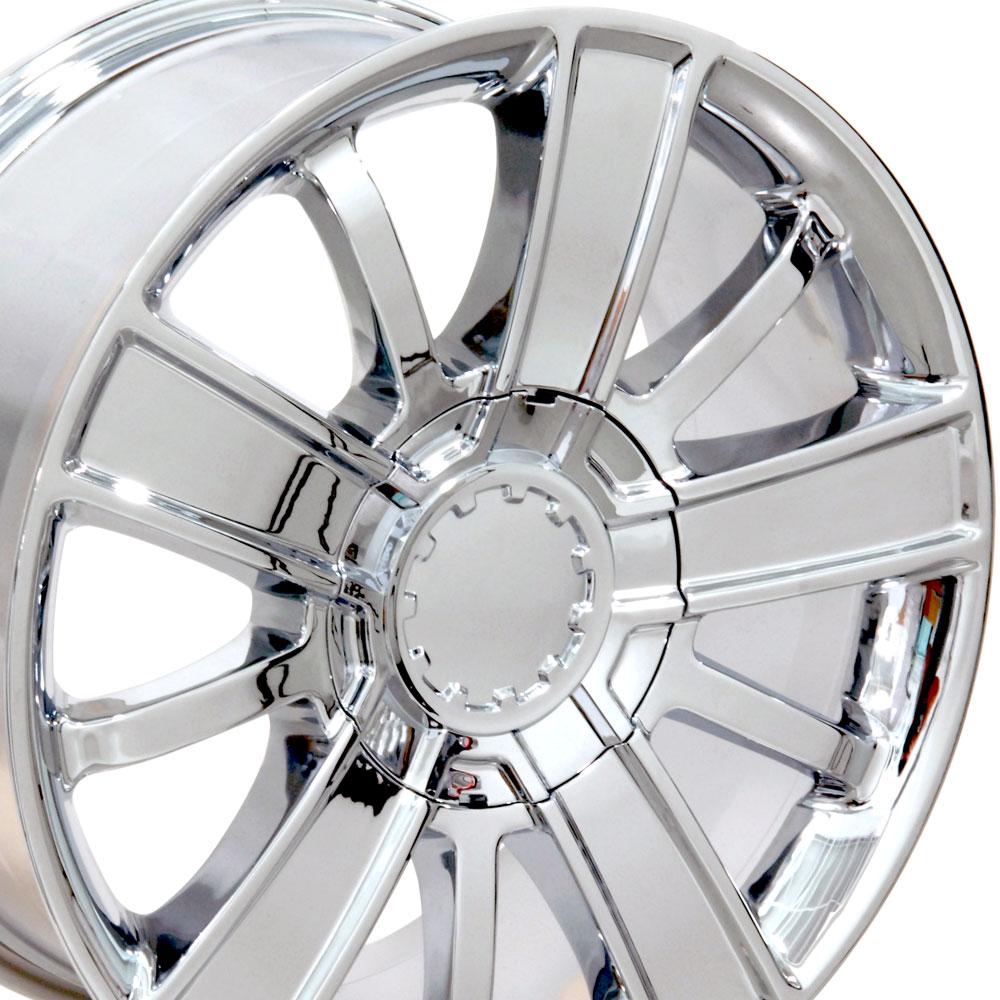 20" Replica Wheel CV77 Fits Chevrolet Rim 20x9 Chrome Wheel