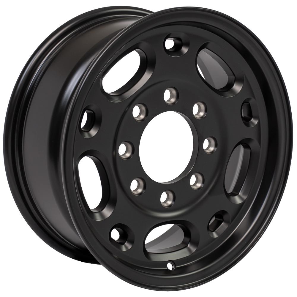 16" Replica Wheel CV82 Fits Chevrolet 8 Lug Suburban Rim 16x6.5 Black Wheel