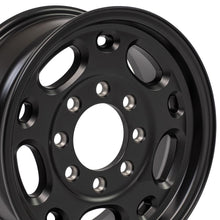 Cargar imagen en el visor de la galería, 16" Replica Wheel CV82 Fits Chevrolet 8 Lug Suburban Rim 16x6.5 Black Wheel