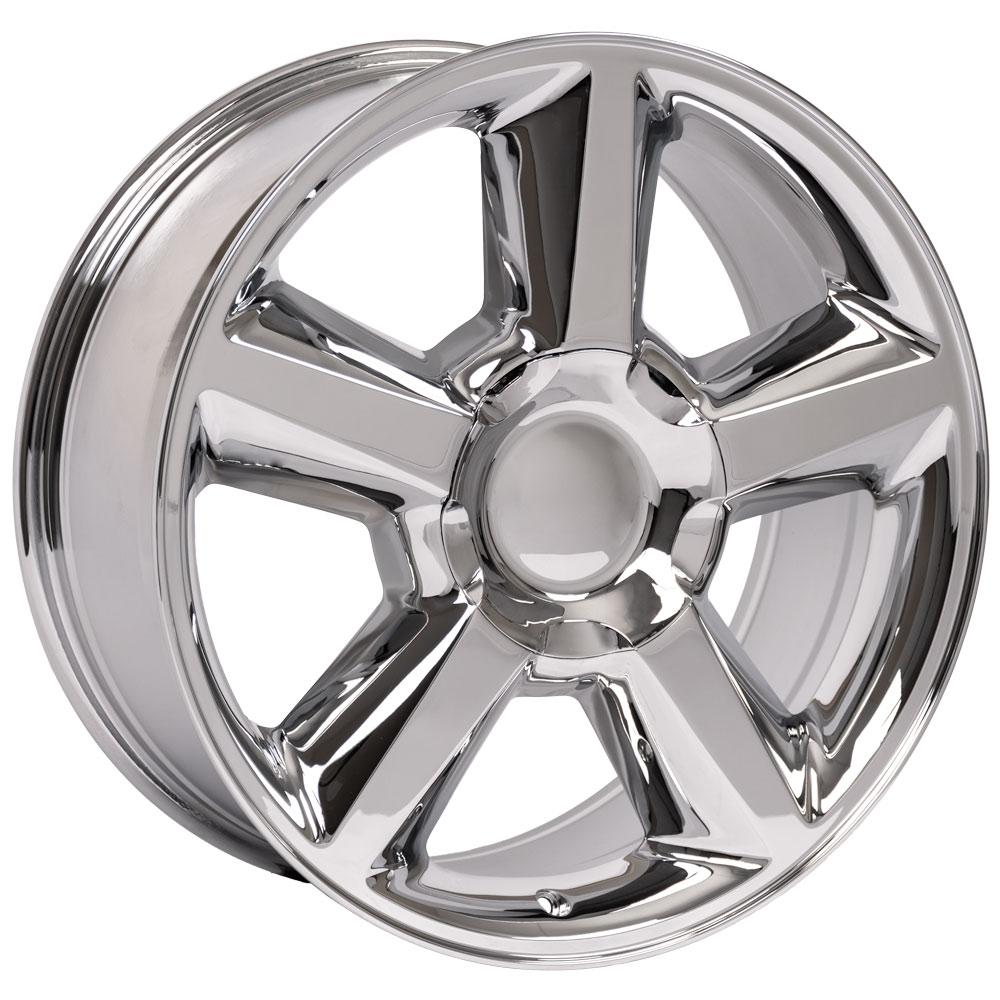 20" Replica Wheel CV83 Fits Chevrolet Tahoe Rim 20x8.5 Chrome Wheel