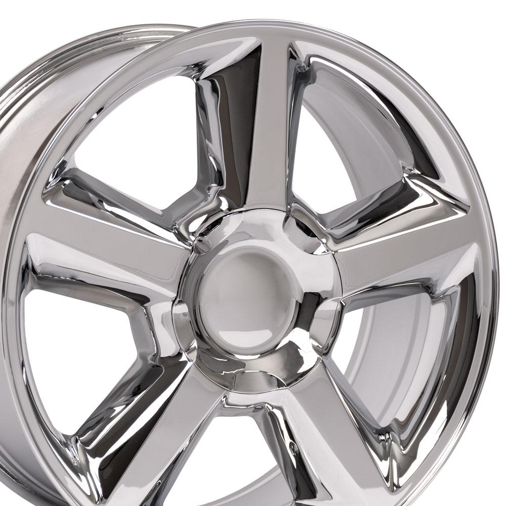 20" Replica Wheel CV83 Fits Chevrolet Tahoe Rim 20x8.5 Chrome Wheel