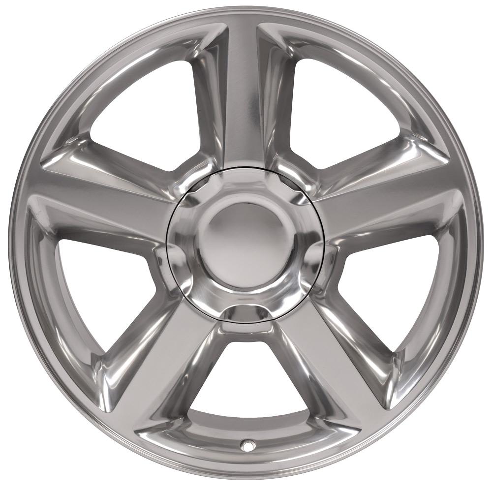 20" Replica Wheel CV83 Fits Chevrolet Tahoe Rim 20x8.5 Polished Wheel