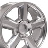 20" Replica Wheel CV83 Fits Chevrolet Tahoe Rim 20x8.5 Polished Wheel
