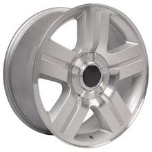 Cargar imagen en el visor de la galería, 20" Replica Wheel CV84 Fits Chevrolet Silverado Rim 20x8.5 Silver Wheel
