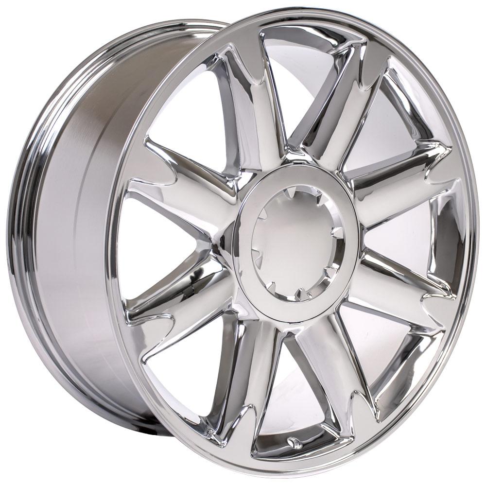 20" Replica Wheel CV85 Fits GMC Sierra Rim 20x8.5 Chrome Wheel