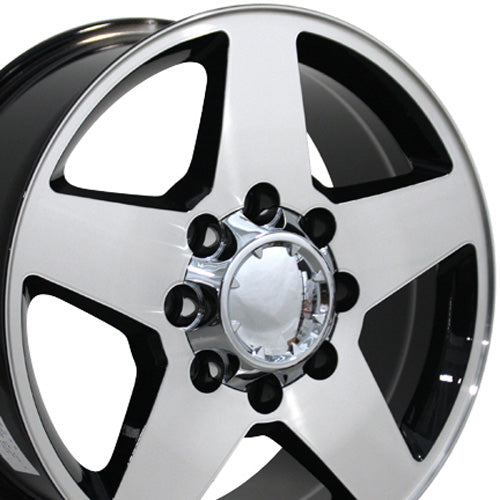 20" Replica Wheel CV91A 8 Lug Fits Chevrolet Rim 20x8.5 Machined Wheel
