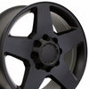 20" Replica Wheel CV91B 8 Lug Fits Chevrolet Rim 20x8.5 Black Wheel