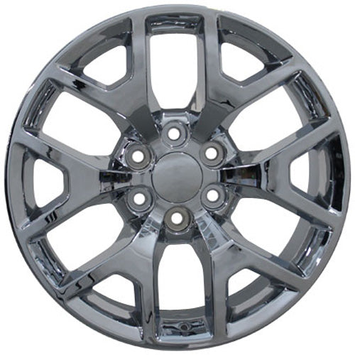 22" Replica Wheel CV92 Fits GMC Sierra Rim 22x9 Chrome Wheel