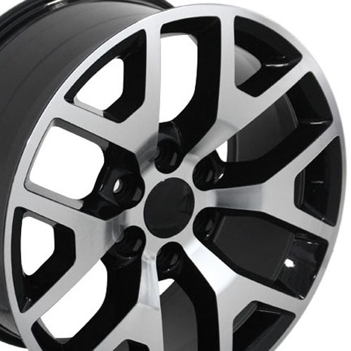 22" Replica Wheel CV92 Fits GMC Sierra Rim 22x9 Machined Wheel