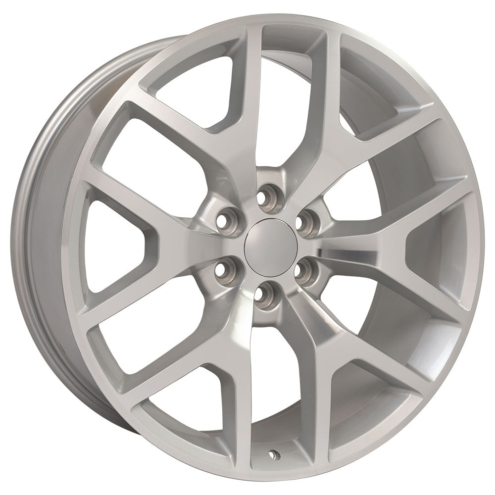 24" Replica Wheel CV92 Fits GMC Sierra Rim 24x10 Machined Wheel