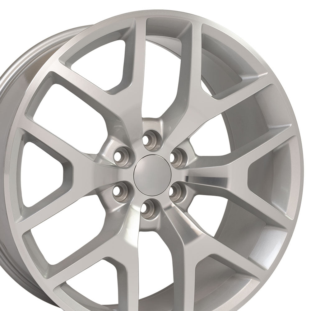 24" Replica Wheel CV92 Fits GMC Sierra Rim 24x10 Machined Wheel