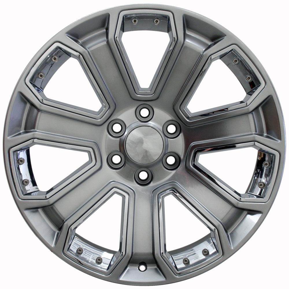 20" Replica Wheel CV93 Fits Chevrolet Silverado Rim 20x8.5 Hyper Wheel