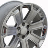 20" Replica Wheel CV93 Fits Chevrolet Silverado Rim 20x8.5 Hyper Wheel
