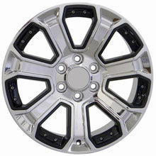 Load image into Gallery viewer, 22" Replica Wheel fits Chevy Silverado - CV93B Chrome with Black Insert 22x9
