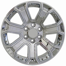 Cargar imagen en el visor de la galería, 22" Replica Wheel fits Chevy Silverado - CV93B Chrome with Chrome Insert 22x9