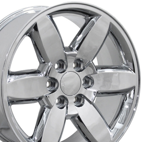 20" Replica Wheel CV94 Fits Chevrolet Silverado Rim 20x8.5 Chrome Wheel