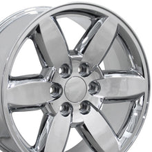 Cargar imagen en el visor de la galería, 20" Replica Wheel CV94 Fits Chevrolet Silverado Rim 20x8.5 Chrome Wheel