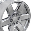 20" Replica Wheel CV94 Fits Chevrolet Silverado Rim 20x8.5 Chrome Wheel