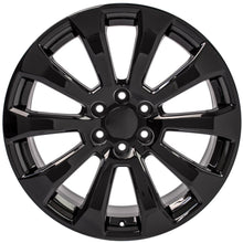 Cargar imagen en el visor de la galería, 22" Replica Wheel CV95 Fits Chevrolet Silverado Rim 22x9 Black Wheel